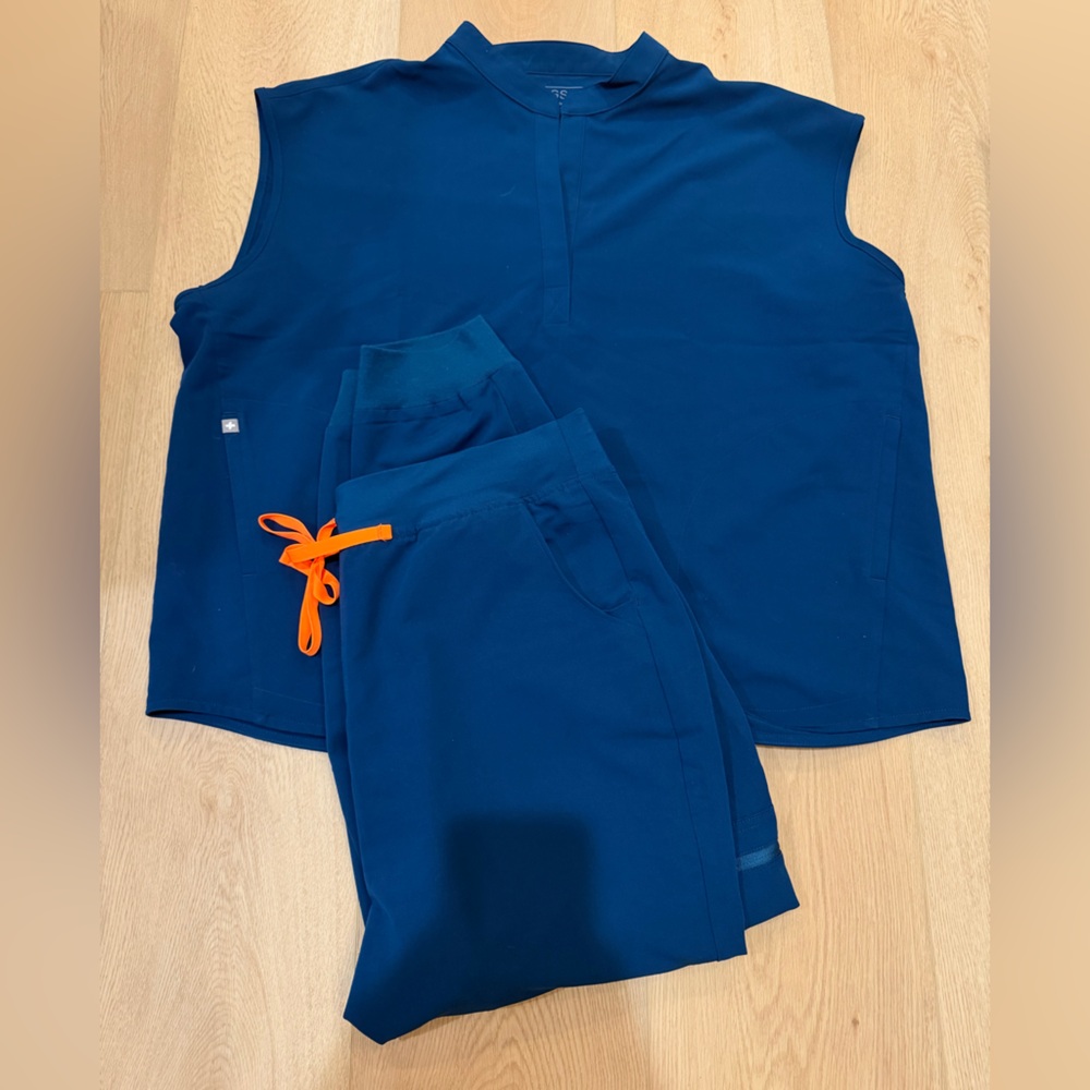 FIGS SET❗️XXL Deep Reef Drawstring Jogger Pants - Picture 2 of 2